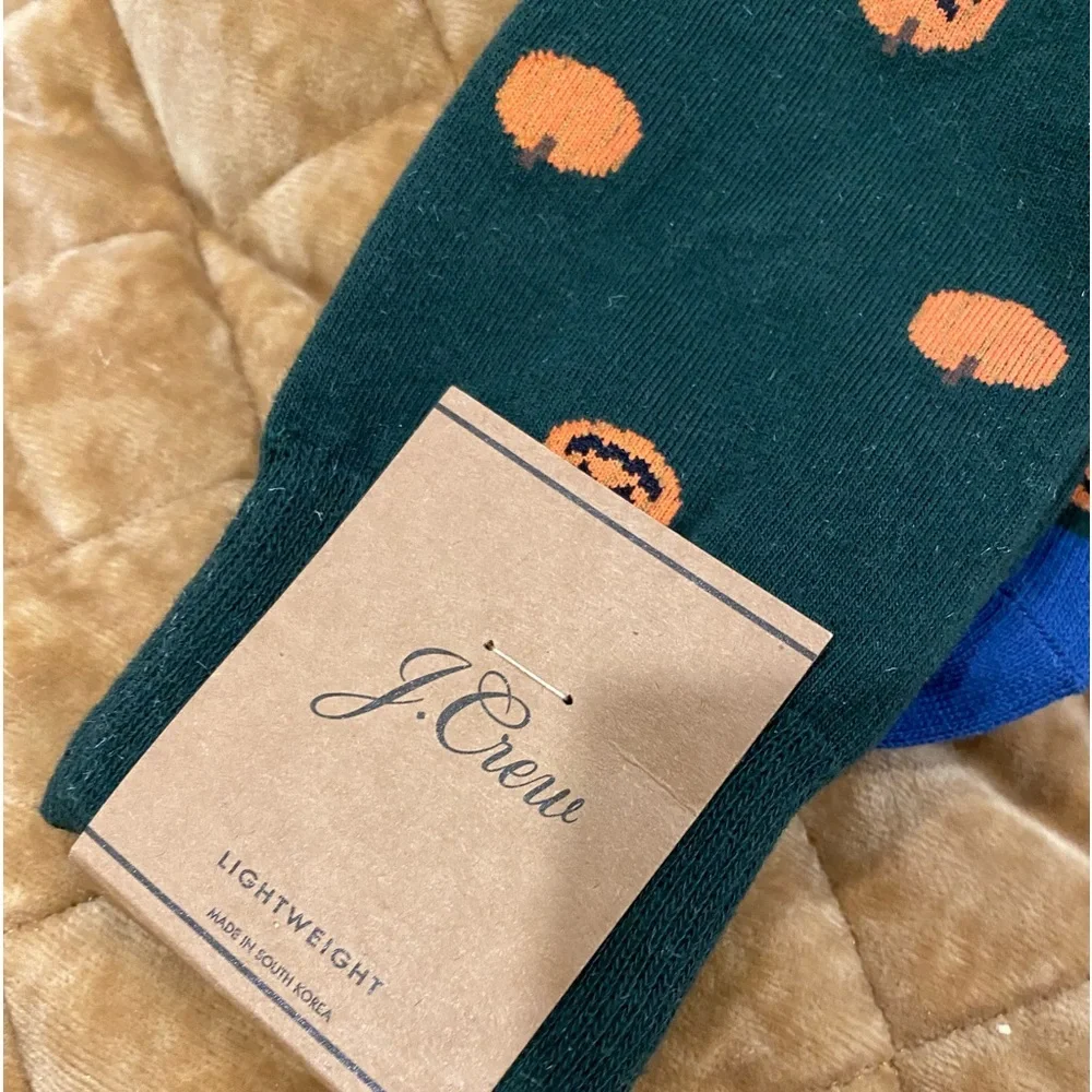 J.CREW PUMPKIN socks🎃 unisex but listed under men's- FUN FOR FALL!